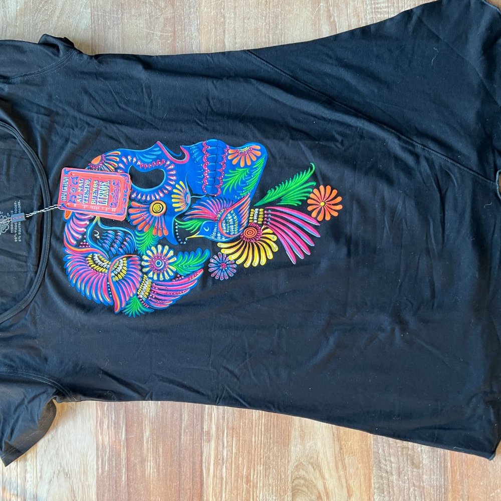 Brand new Ayguey Mexico Sugar Skull Tshirt with tags on